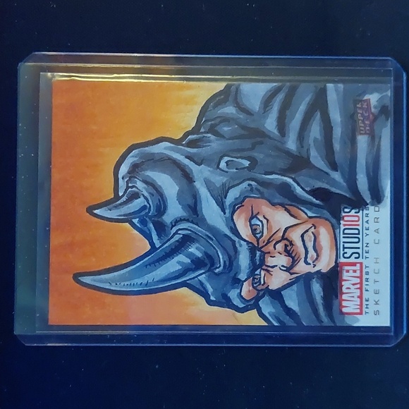 Upper Deck Marvel Studios First 10 Years Sketch Rhino 1/1 - Picture 1 of 2